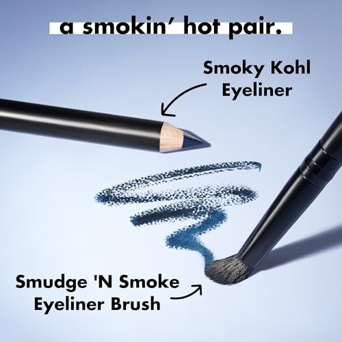 e.l.f. Smudge 'N Smoke Eyeliner Brush - Vegan & Cruelty-Free Multi-Use Eyeshadow & Eyeliner Brush for Perfect Smoky Eye - görsel 8