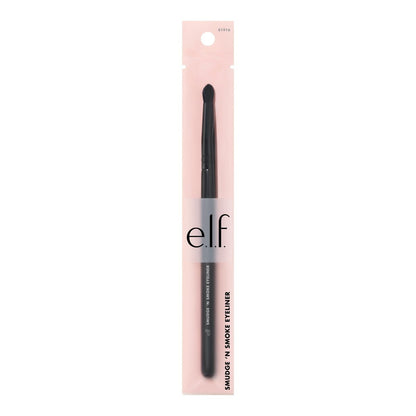 e.l.f. Smudge 'N Smoke Eyeliner Brush - Vegan & Cruelty-Free Multi-Use Eyeshadow & Eyeliner Brush for Perfect Smoky Eye