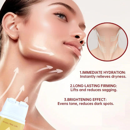 Mtmult AH-8 Firming Neck Cream with Roller Applicator – Anti-Aging Neck Tightening Cream for Sagging Skin & Fine Lines – Hydrating Moisturizer for Women & Men (2-Pack) Avelisse