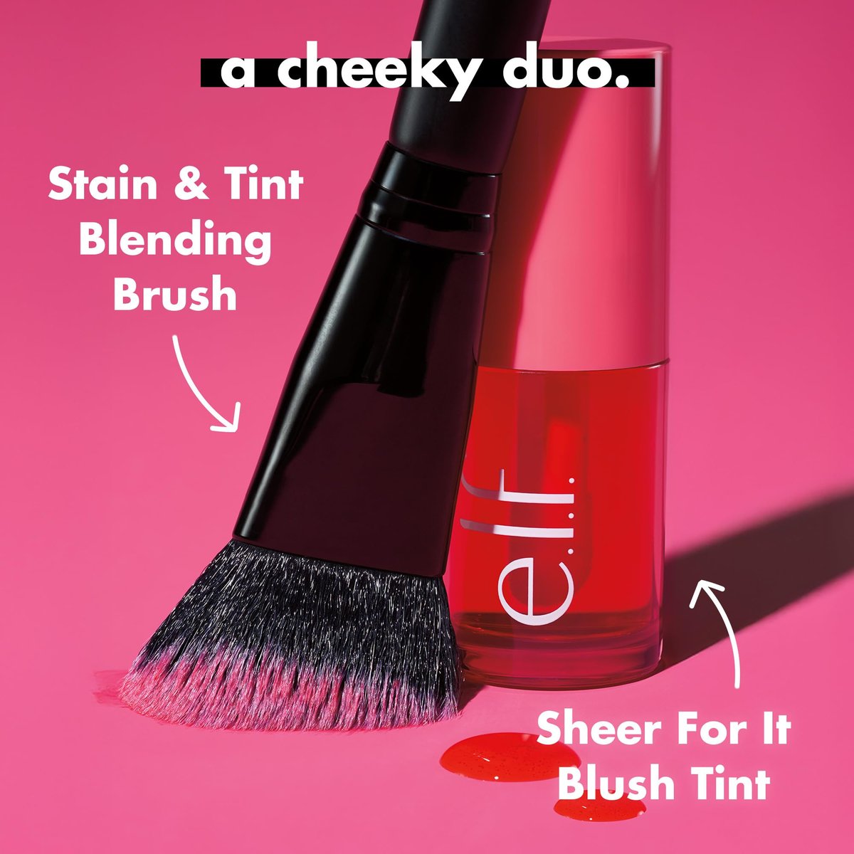 e.l.f. Stain & Tint Blending Brush – Liquid Blush Brush for Seamless Blending & Even Finish, Vegan & Cruelty-Free - görsel 8