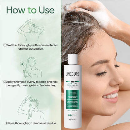 Hipertin Shampoo with Guarana Extract – Natural Hair Regrowth Shampoo for Men & Women, 10.14 Fl Oz
