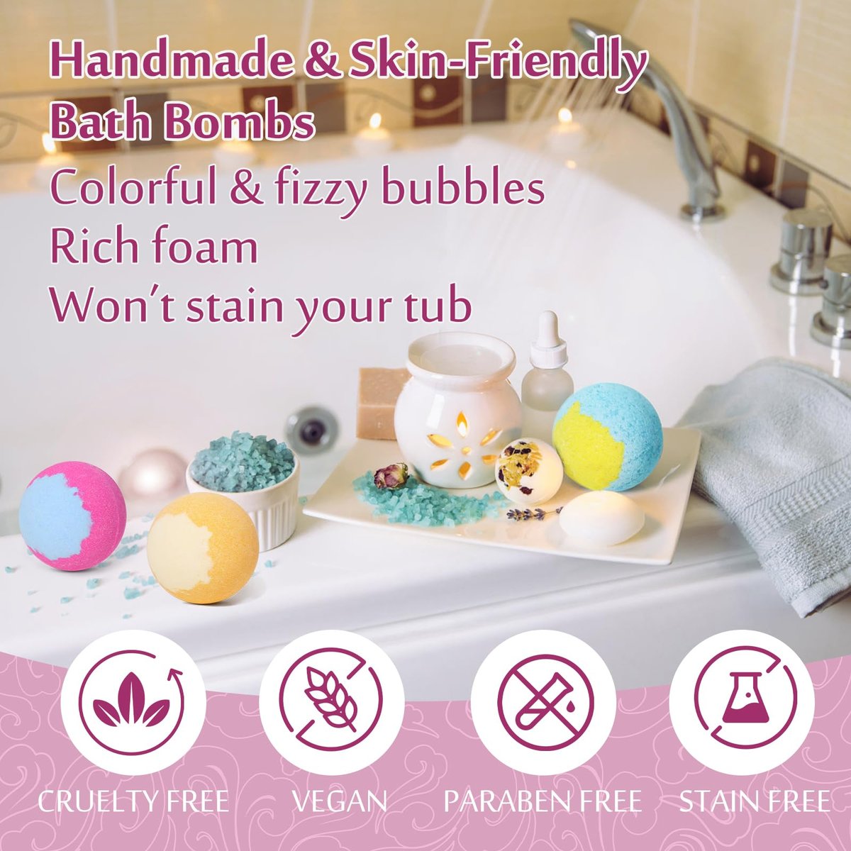 Lisotera Bath Bombs for Women – 20 Pack Gift Set with Shea Butter & Essential Oils, Moisturizing Spa Fizzies for Relaxation, Mother's Day Birthday Gift for Mom Wife Girlfriend Avelisse