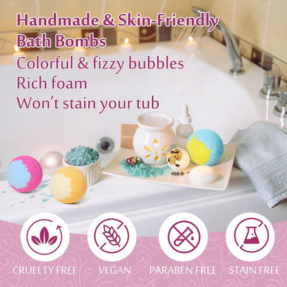Lisotera Bath Bombs for Women – 20 Pack Gift Set with Shea Butter & Essential Oils, Moisturizing Spa Fizzies for Relaxation, Mother's Day Birthday Gift for Mom Wife Girlfriend Avelisse