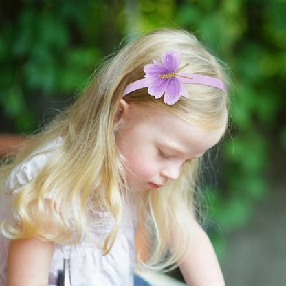 WHAVEL 4Pack Glitter Butterfly Headbands for Girls - Non-Slip Cute Hair Accessories