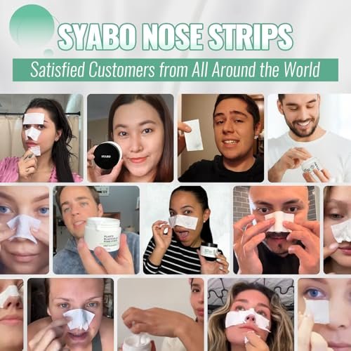 SYABO 2.0 Nose Pore Strips – Blackhead Remover Mask with Salicylic Acid, 100 PCS Deep Cleansing Peel Off Strips for Face (1.7 Ounce) Avelisse