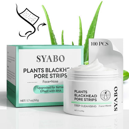 SYABO 2.0 Nose Pore Strips – Blackhead Remover Mask with Salicylic Acid, 100 PCS Deep Cleansing Peel Off Strips for Face (1.7 Ounce) Avelisse