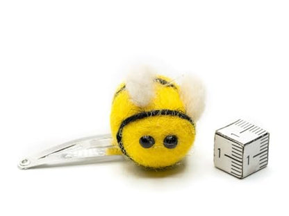 Miniblings Bees Hair Clips - Handmade Felt Bumblebee Hair Pins for Women and Girls | Cute Bee Hair Accessories