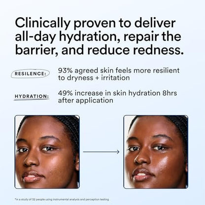 Experiment Molecular Mesh Barrier Repair Face Moisturizer - Soothing Lightweight Face Cream for Strength, Redness, & Irritation - Ectoin, Phytosphingosine, Centella 2 FL OZ - Vegan for Sensitive Skin Avelisse