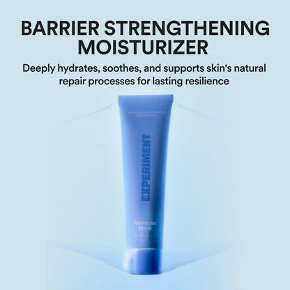 Experiment Molecular Mesh Barrier Repair Face Moisturizer - Soothing Lightweight Face Cream for Strength, Redness, & Irritation - Ectoin, Phytosphingosine, Centella 2 FL OZ - Vegan for Sensitive Skin Avelisse