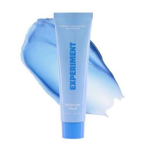 Experiment Molecular Mesh Barrier Repair Face Moisturizer - Soothing Lightweight Face Cream for Strength, Redness, & Irritation - Ectoin, Phytosphingosine, Centella 2 FL OZ - Vegan for Sensitive Skin Avelisse