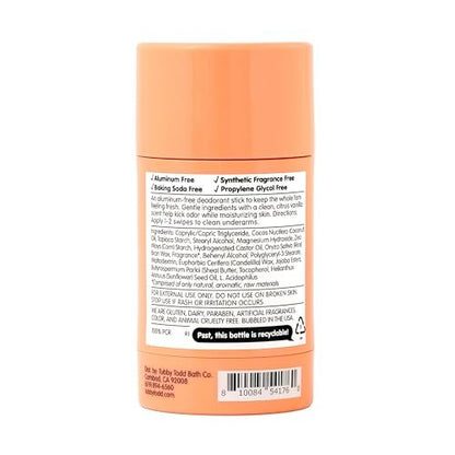 TUBBY TODD Deo Stick - Kids Deodorant - Aluminum-Free, Baking Soda-Free, Citrus Vanilla Deodorant for Sensitive Skin - Odor Protection with Tapioca Starch & Magnesium - Safe for Kids & Tweens - 2 Pack Avelisse