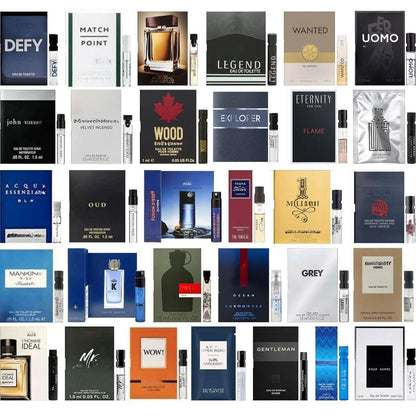 Tradeberry High End Random Selection Designer Fragrance Cologne Sampler Set for Men - Pack of 5 Sample Vials