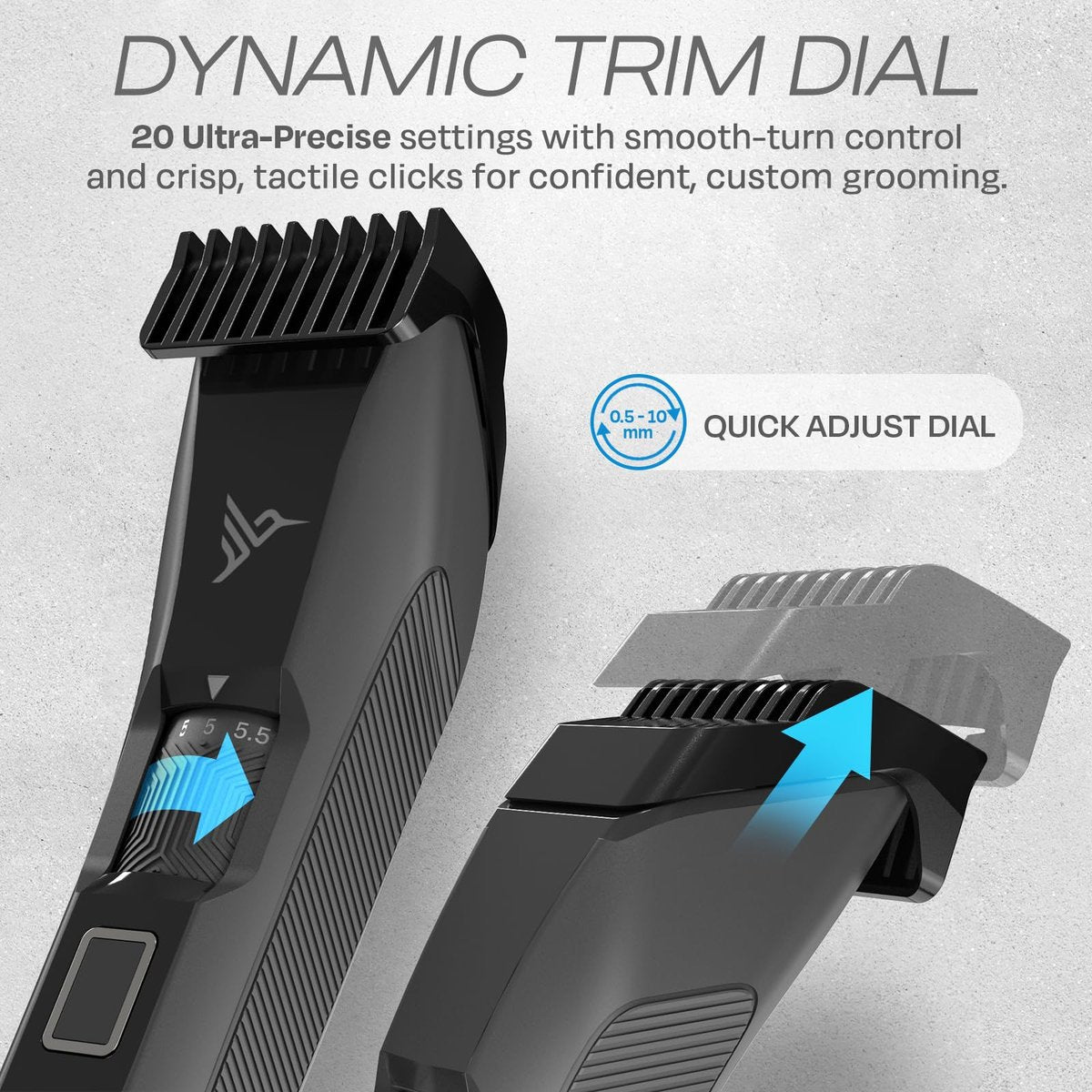 HUMMINGBIRD MK14 BeardMaster – Precision Beard Trimmer with Adjustable 20 Length Settings, Stainless Steel T-Blade, Cordless USB-C, Waterproof, LED Display, Travel Case Avelisse