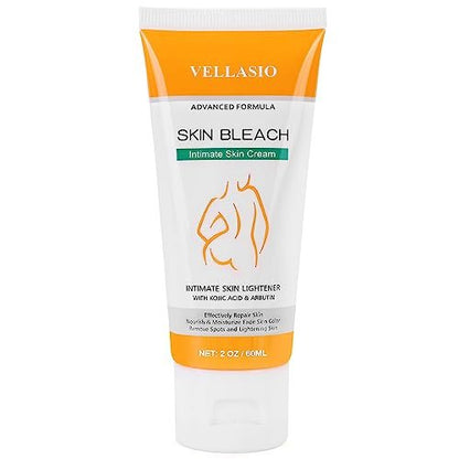 VELLASIO Skin Bleaching Cream – Natural Dark Spot Remover for Intimate Areas, Underarms, Knees, Elbows, Inner Thighs & Bikini Line Avelisse