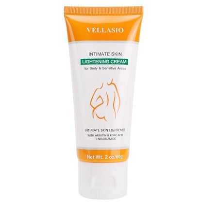VELLASIO Skin Bleaching Cream – Natural Dark Spot Remover for Intimate Areas, Underarms, Knees, Elbows, Inner Thighs & Bikini Line Avelisse