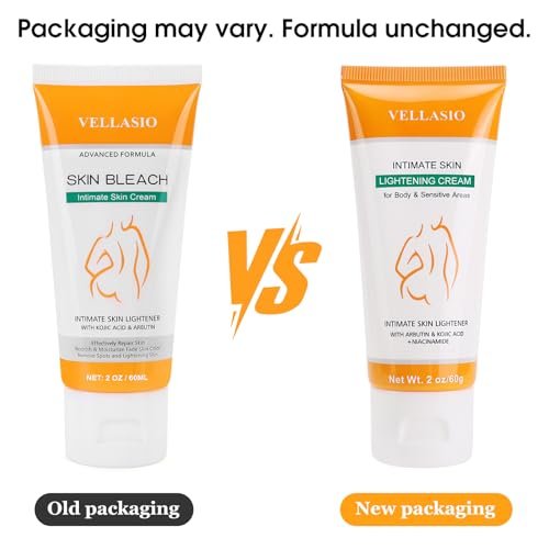 VELLASIO Skin Bleaching Cream – Natural Dark Spot Remover for Intimate Areas, Underarms, Knees, Elbows, Inner Thighs & Bikini Line Avelisse