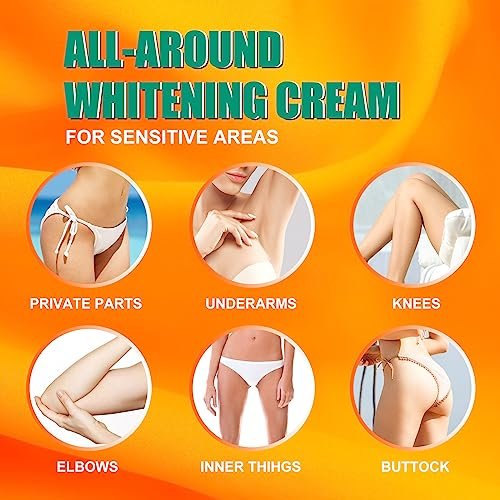 VELLASIO Skin Bleaching Cream – Natural Dark Spot Remover for Intimate Areas, Underarms, Knees, Elbows, Inner Thighs & Bikini Line Avelisse