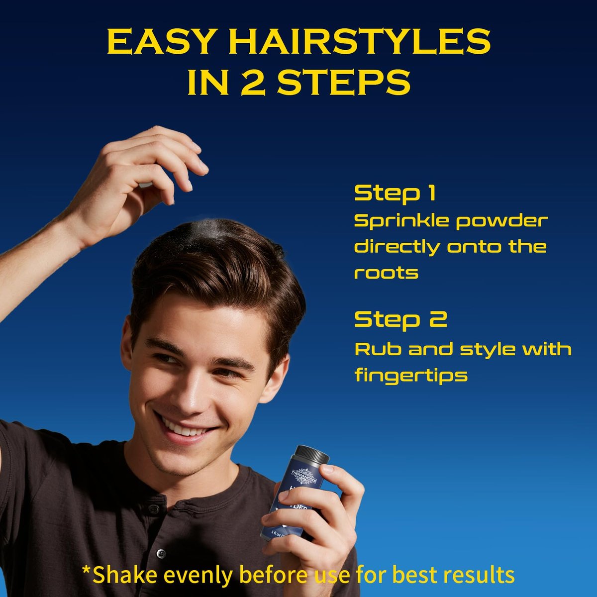 THEMANCODE Texture Powder for Men – Lightweight Hair Styling Powder for Volume & Natural Look, Short to Medium Hair, 30g - görsel 9