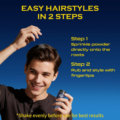 THEMANCODE Texture Powder for Men – Lightweight Hair Styling Powder for Volume & Natural Look, Short to Medium Hair, 30g