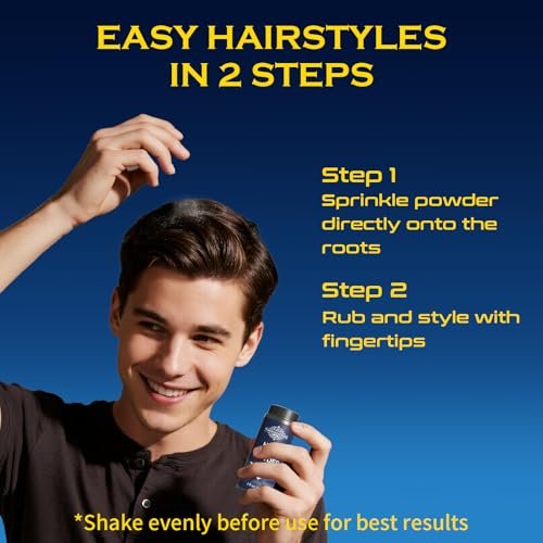 THEMANCODE Texture Powder for Men – Lightweight Hair Styling Powder for Volume & Natural Look, Short to Medium Hair, 30g - görsel 10