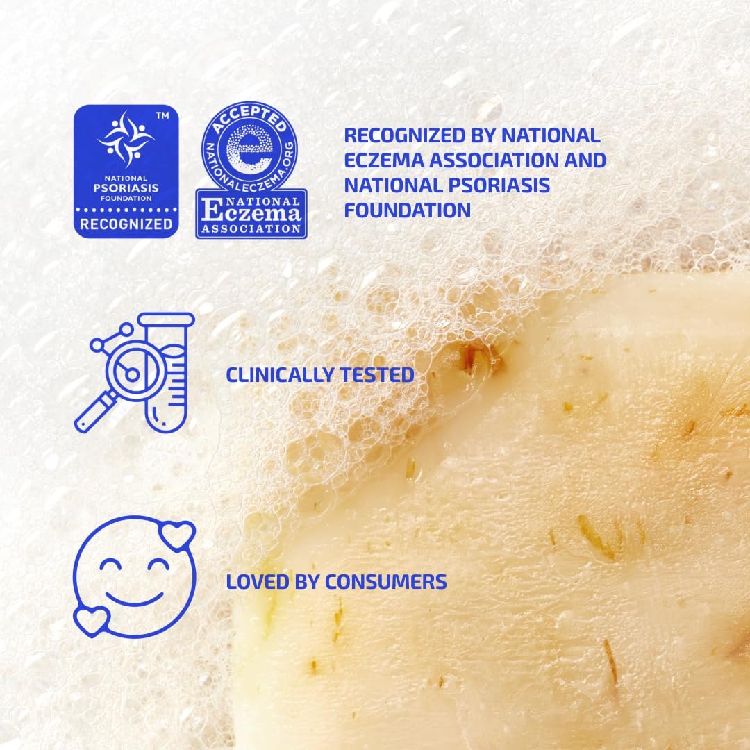 Codex Labs Eczema Soap for Kids & Adults – Unscented 2-Pack | Shea Butter, Olive Oil & Calendula | Microbiome-Supporting & pH-Balanced | Clinically Tested | 8.4 oz Total Avelisse