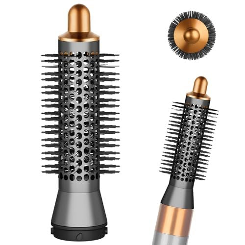 YTCHYYSK Small Round Volumizing Brush Attachment for Dyson Airwrap HS01 HS05 HS08 - 20mm Tiny Round Brush for Short Hair, Bangs, Defined Bouncy Curls (Gold) Avelisse