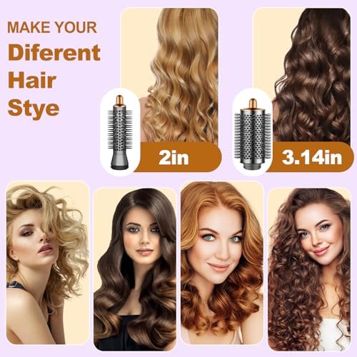 YTCHYYSK Small Round Volumizing Brush Attachment for Dyson Airwrap HS01 HS05 HS08 - 20mm Tiny Round Brush for Short Hair, Bangs, Defined Bouncy Curls (Gold) Avelisse