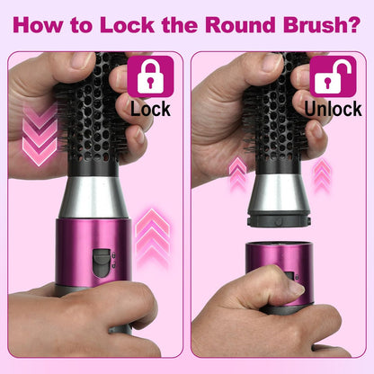 YTCHYYSK 20mm Small Round Volumizing Brush Attachment for Dyson Airwrap HS01 HS05 HS08 – Tiny Round Brush for Bangs, Short Hair, Defined Bouncy Curls (Rose) Avelisse