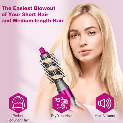 YTCHYYSK 20mm Small Round Volumizing Brush Attachment for Dyson Airwrap HS01 HS05 HS08 – Tiny Round Brush for Bangs, Short Hair, Defined Bouncy Curls (Rose) Avelisse