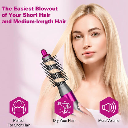 YTCHYYSK 20mm Small Round Volumizing Brush Attachment for Dyson Airwrap HS01 HS05 HS08 – Tiny Round Brush for Bangs, Short Hair, Defined Bouncy Curls (Rose) Avelisse