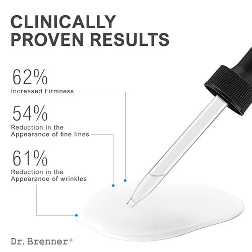 Dr. Brenner Vitamin C Serum for Face with 20% L-Ascorbic Acid, Ferulic Acid, Vitamin E, and Hyaluronic Acid – 1 Fl Oz Avelisse