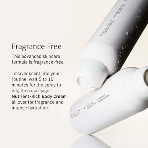 Cyklar Glycolic Acid Exfoliating Body Spray – 10% AHA Toner for Face & Body, Skin-Smoothing Spray with Peptides & Enzymes, Fragrance-Free, 6 fl oz Avelisse