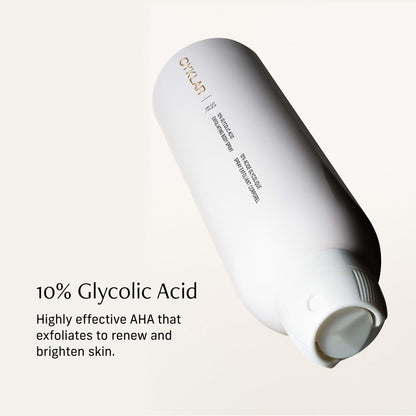 Cyklar Glycolic Acid Exfoliating Body Spray – 10% AHA Toner for Face & Body, Skin-Smoothing Spray with Peptides & Enzymes, Fragrance-Free, 6 fl oz Avelisse
