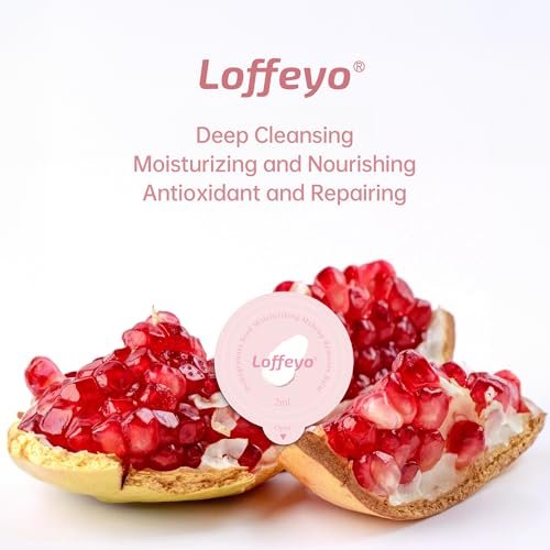 Loffeyo 30-Pack Travel Mini Cleansing Balm - Individually Wrapped Makeup Remover Pods with Pomegranate Extract, Gentle & Hydrating for All Skin Types, Leak-Proof & TSA-Friendly Avelisse