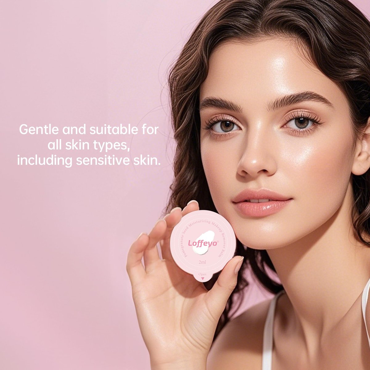 Loffeyo 30-Pack Travel Mini Cleansing Balm - Individually Wrapped Makeup Remover Pods with Pomegranate Extract, Gentle & Hydrating for All Skin Types, Leak-Proof & TSA-Friendly Avelisse