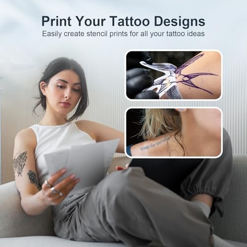 NULLTONEX Portable Wireless Bluetooth Thermal Tattoo Stencil Printer – 8.5x11 Letter, A4, A5 Sizes for Smartphone, PC & Laptop Avelisse