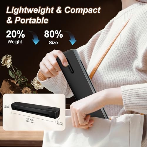 NULLTONEX Portable Wireless Bluetooth Thermal Tattoo Stencil Printer – 8.5x11 Letter, A4, A5 Sizes for Smartphone, PC & Laptop Avelisse