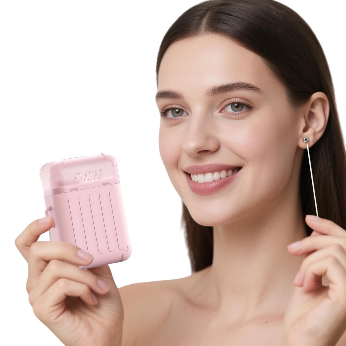 DJDZ Piercing Cleaner Kit: 240 Disposable Floss & 15ml Cleaning Solution for Ear Hole Care - görsel 7
