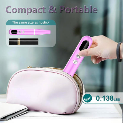 Zloojnn Electric Nail Drill File with LED Display - 9 Speed Cordless Portable Nail Drill Machine for Acrylic Gel Nails, Rechargeable Hand Feet Trimmer Buffer Tool for Women Men Baby (Purple) Avelisse