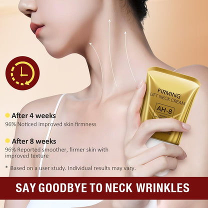 WLCTJIAYOU AH-8 Firming Neck Cream with Roller - Anti-Aging Moisturizer for Neck & Chest - Lifts, Tightens, Deeply Hydrates, Reduces Fine Lines & Wrinkles - For Crepey, Sagging Skin - 4.23 fl.oz