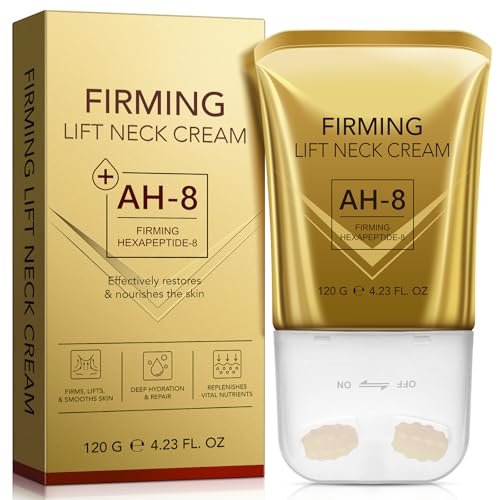 WLCTJIAYOU AH-8 Firming Neck Cream with Roller - Anti-Aging Moisturizer for Neck & Chest - Lifts, Tightens, Deeply Hydrates, Reduces Fine Lines & Wrinkles - For Crepey, Sagging Skin - 4.23 fl.oz - görsel 2