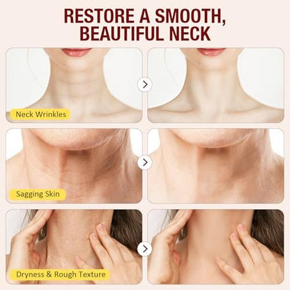 WLCTJIAYOU AH-8 Firming Neck Cream with Roller - Anti-Aging Moisturizer for Neck & Chest - Lifts, Tightens, Deeply Hydrates, Reduces Fine Lines & Wrinkles - For Crepey, Sagging Skin - 4.23 fl.oz