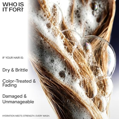 CULISE Korean Hydrating Shampoo for Dry Damaged Color Treated Hair - Moisturizing Shampoo with Rice Water, Probiotics, Argan Oil, Hyaluronic Acid - Sulfate Free, Color Safe for Curly, Wavy Hair & Sensitive Scalp Avelisse