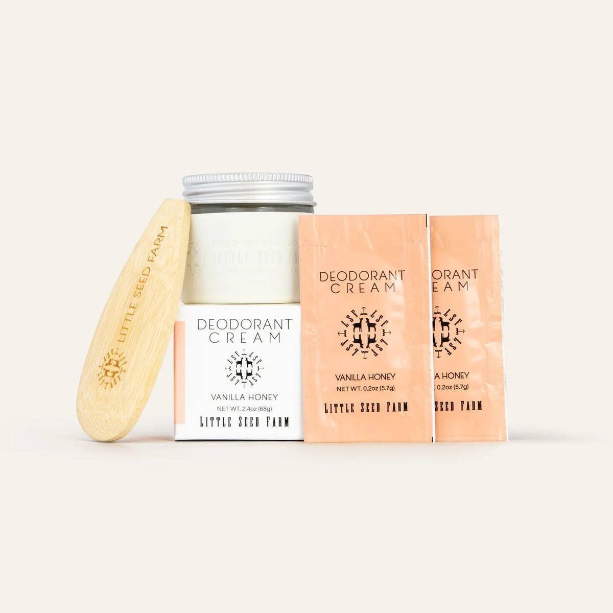 Little Seed Farm All Natural Deodorant Cream - Aluminum Free, Vanilla Honey, 2.4 oz - görsel 13
