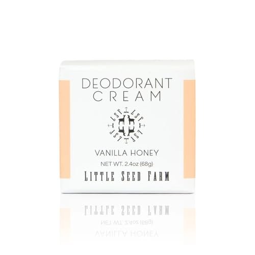 Little Seed Farm All Natural Deodorant Cream - Aluminum Free, Vanilla Honey, 2.4 oz - görsel 2