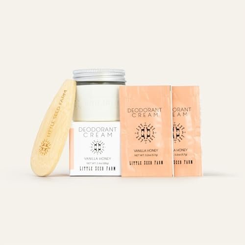 Little Seed Farm All Natural Deodorant Cream - Aluminum Free, Vanilla Honey, 2.4 oz - görsel 14