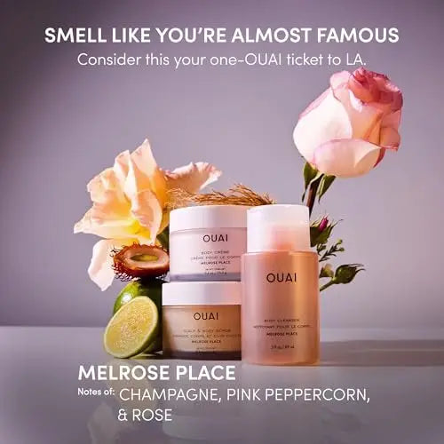 OUAI Body Cream Travel Size, Melrose Place - Hydrating Whipped Body Cream with Cupuaçu Butter, Coconut Oil & Squalane - Softens Skin and Delivers Healthy-Looking Glow - Sulfate Free Skin Care (3.4 Oz) Avelisse