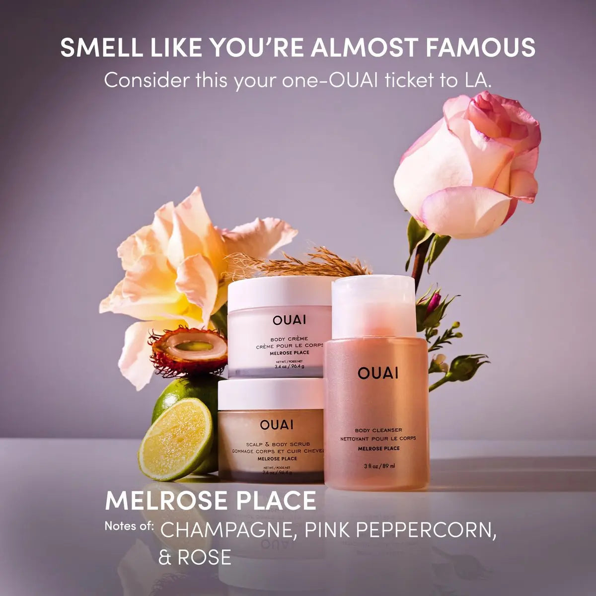 OUAI Body Cream Travel Size, Melrose Place - Hydrating Whipped Body Cream with Cupuaçu Butter, Coconut Oil & Squalane - Softens Skin and Delivers Healthy-Looking Glow - Sulfate Free Skin Care (3.4 Oz) Avelisse