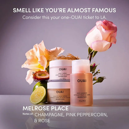 OUAI Body Cream Travel Size, Melrose Place - Hydrating Whipped Body Cream with Cupuaçu Butter, Coconut Oil & Squalane - Softens Skin and Delivers Healthy-Looking Glow - Sulfate Free Skin Care (3.4 Oz) Avelisse