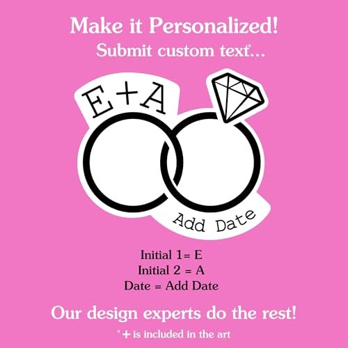 Personalized Wedding Rings Temporary Tattoos - Custom Couple's Initials & Wedding Date - Set of 12 - Big Dot of Happiness - görsel 10